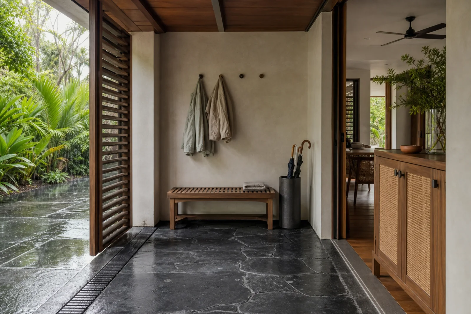 Tropical Entryway interior
