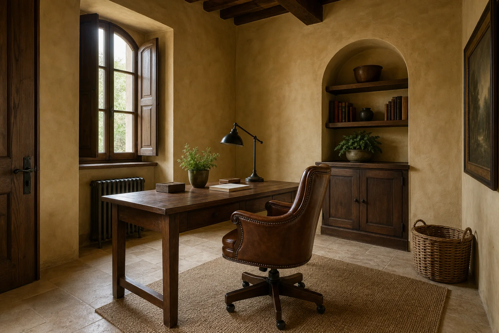 Tuscan Home office interior