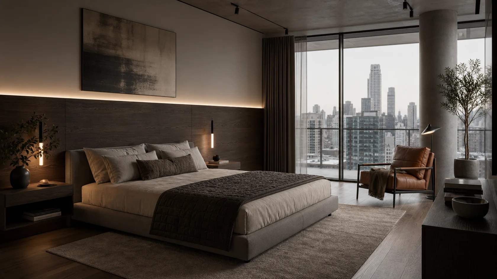 Hotel Suite Urban Modern Bedroom