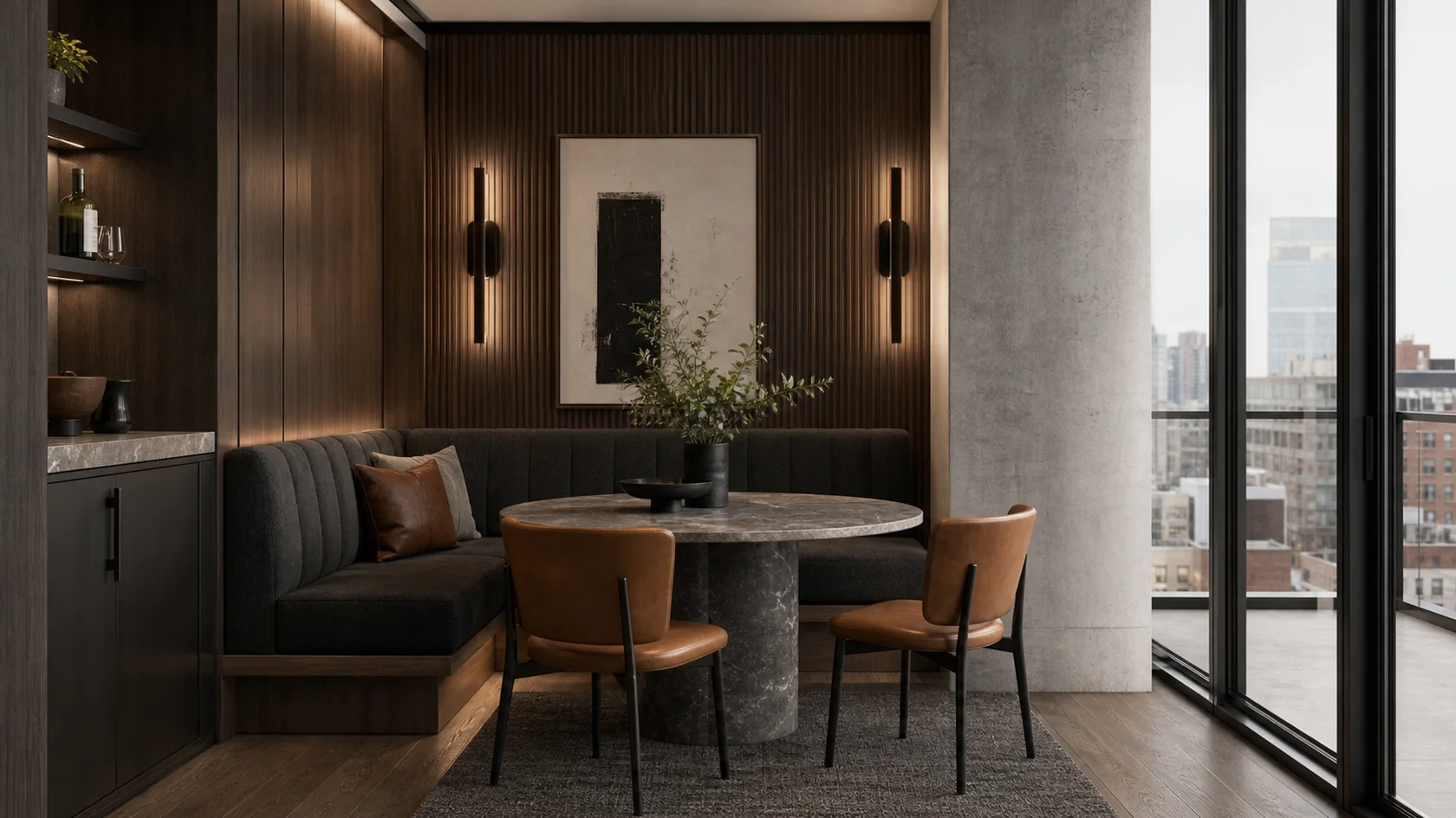 Banquette Urban Modern Dining Room