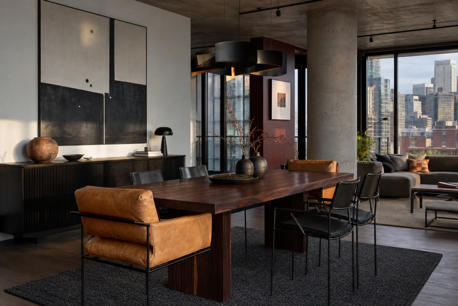 Urban Modern Dining room interior