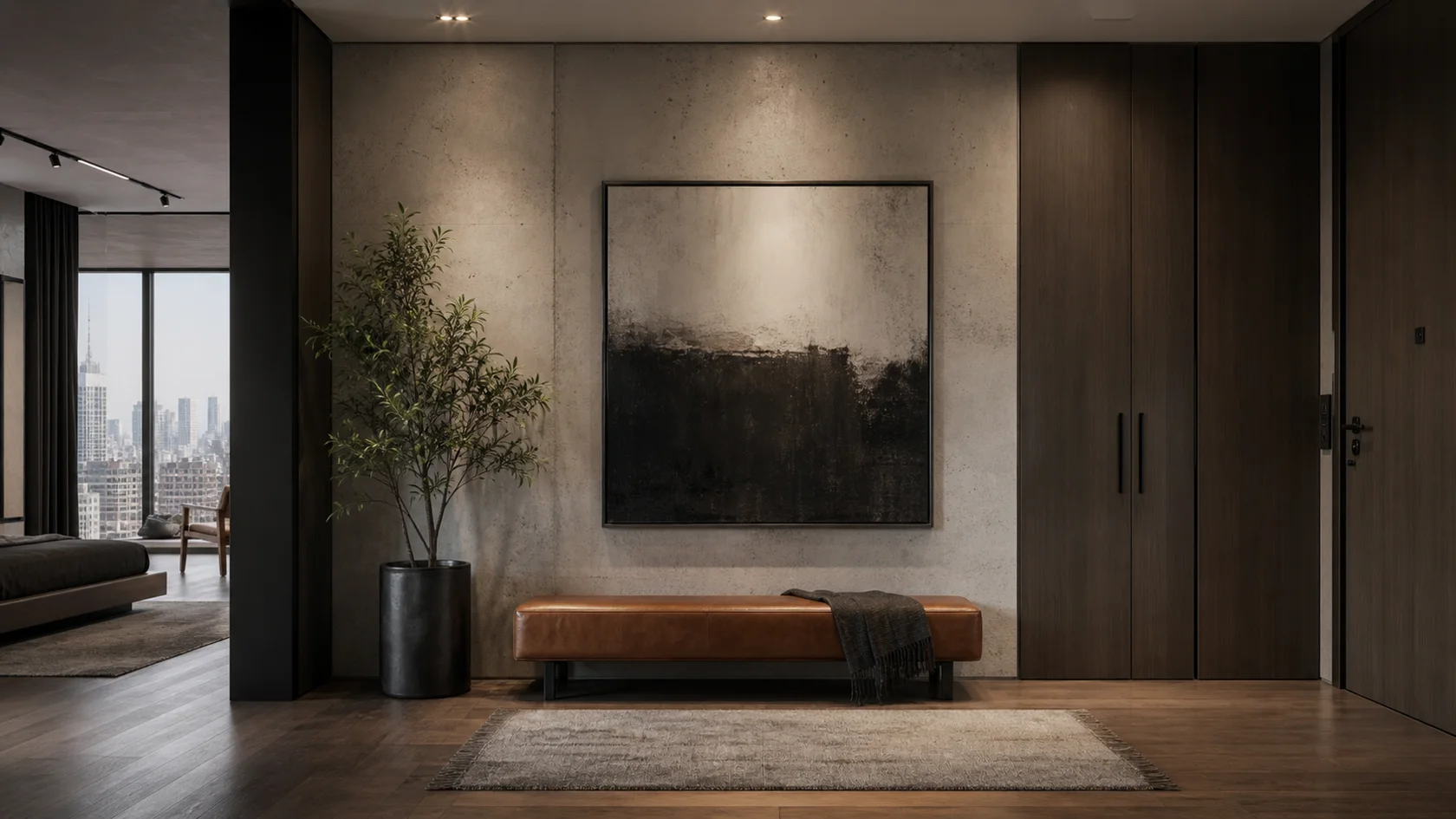 Art Urban Modern Entryway & Hallway