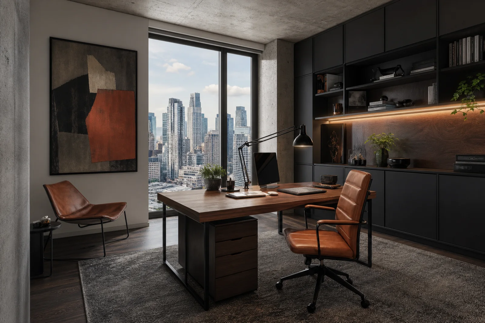 Urban Modern Home office interior