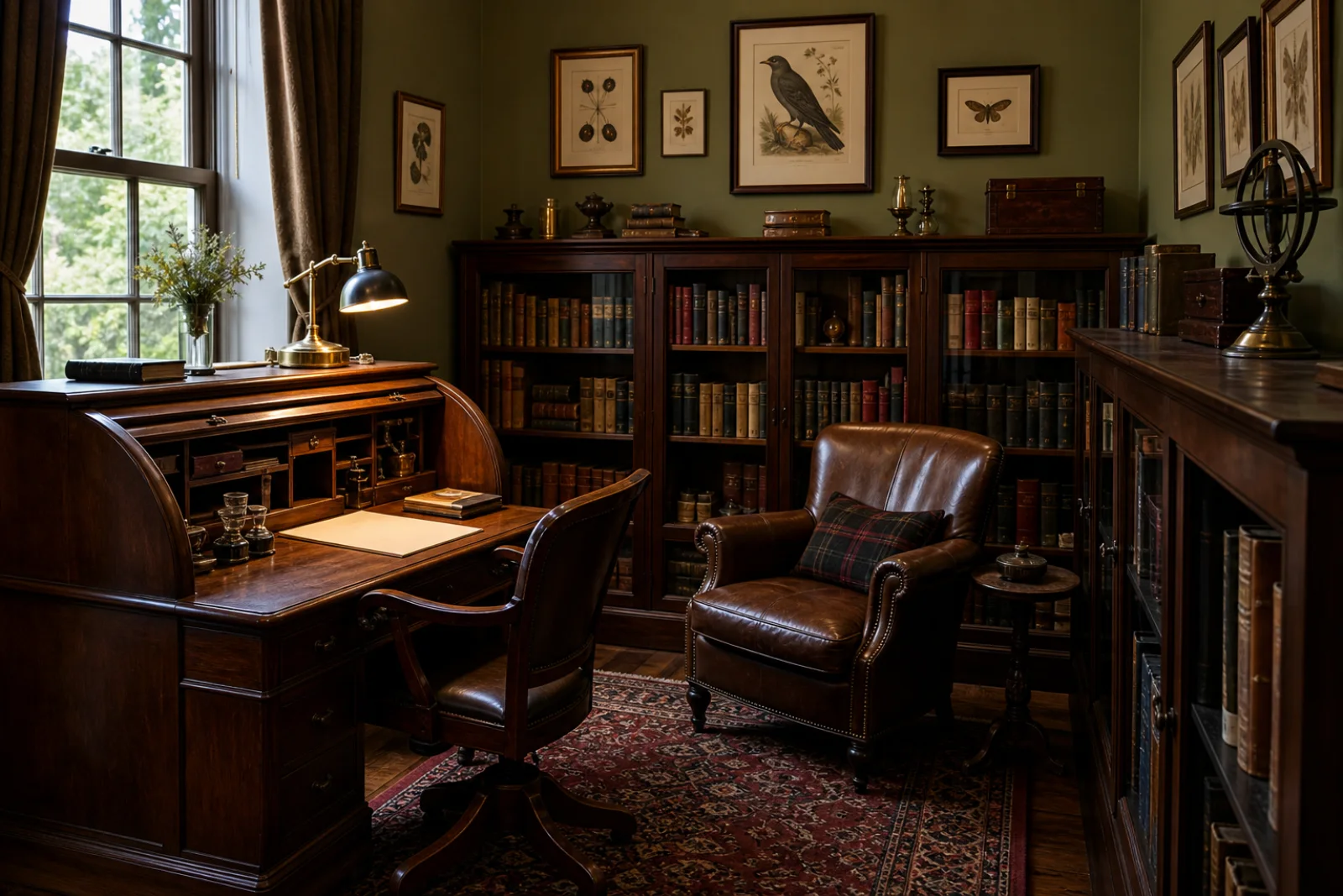 Victorian Home office interior