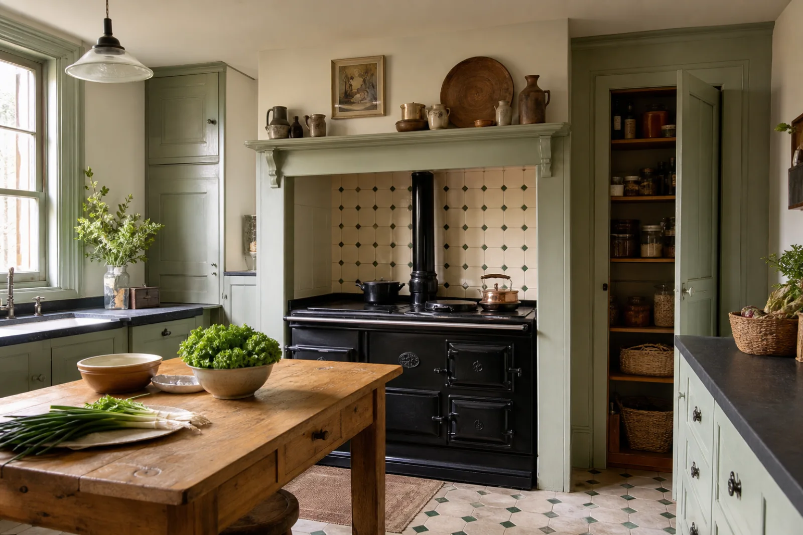 Victorian kitchen interior