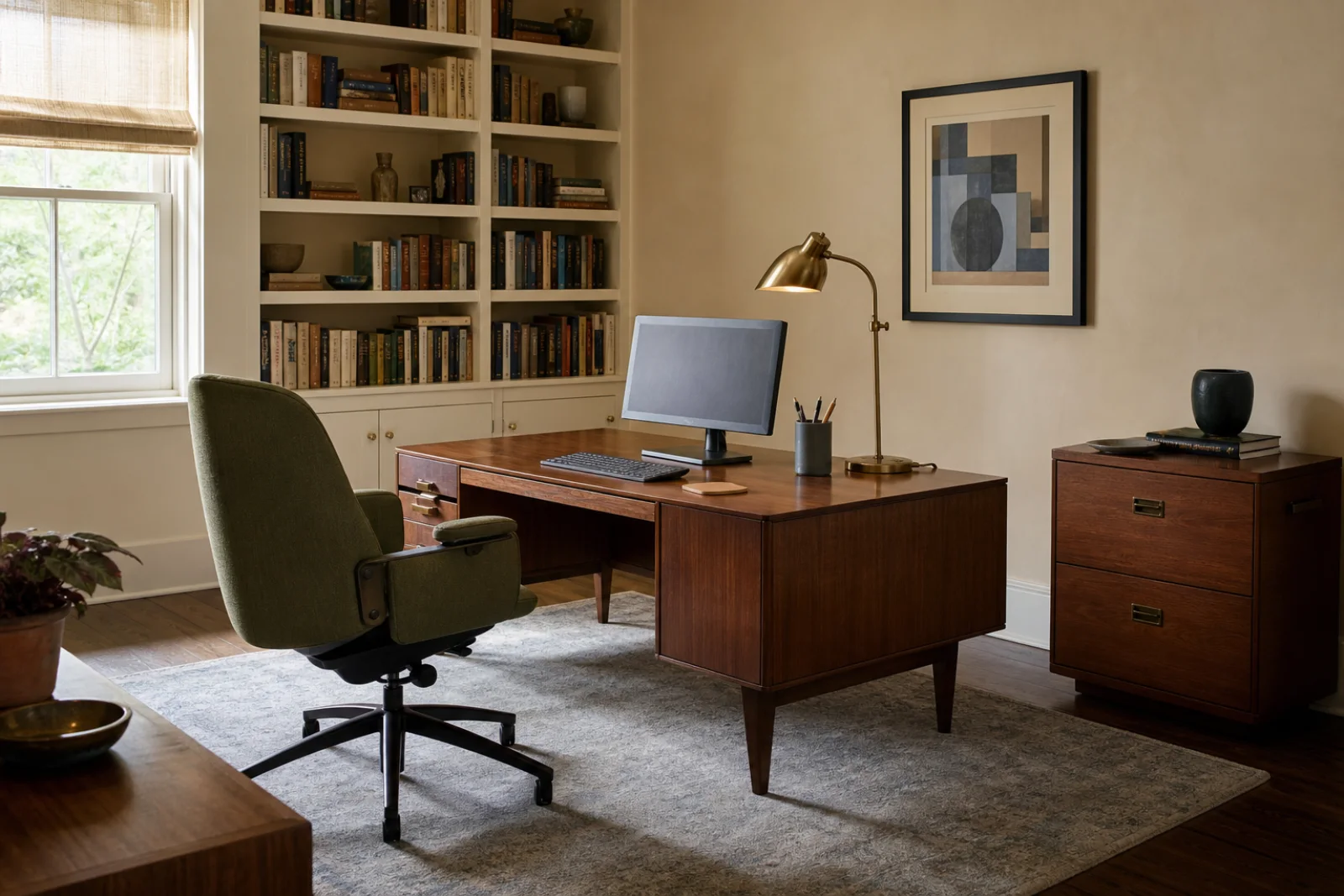 Vintage Home office interior