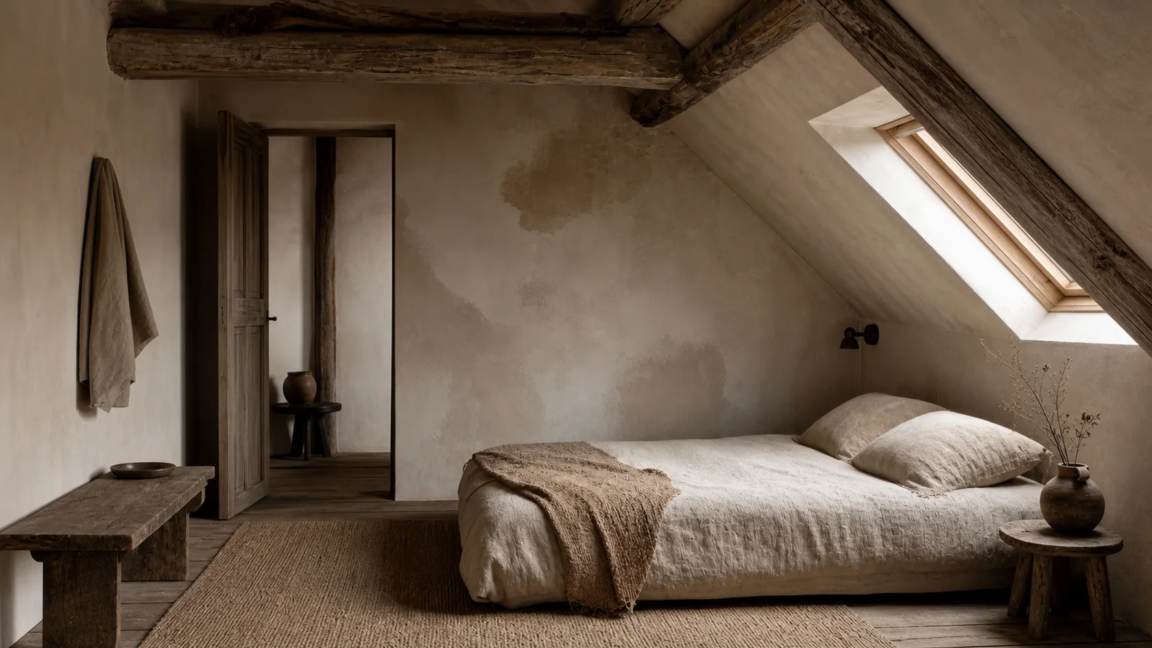 Attic Wabi-Sabi Bedroom