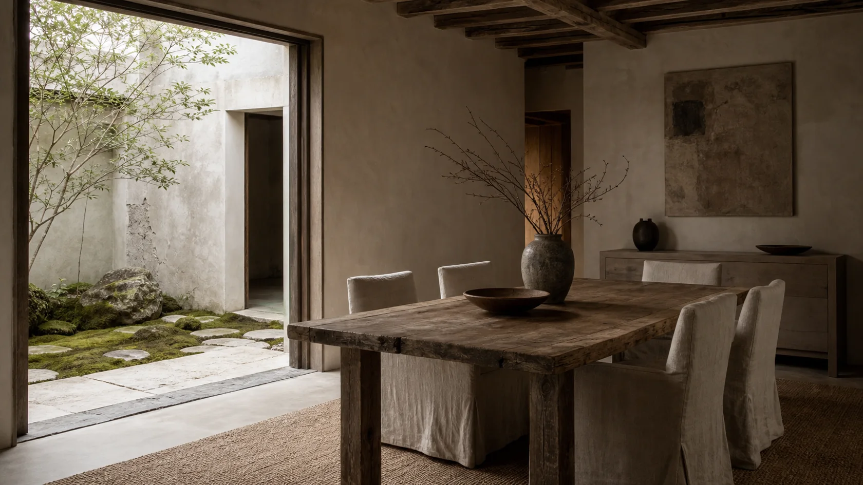 Garden Wabi-Sabi Dining Room