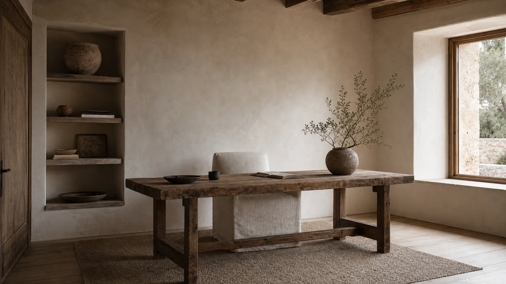 Salvaged Desk Wabi-Sabi Home Office