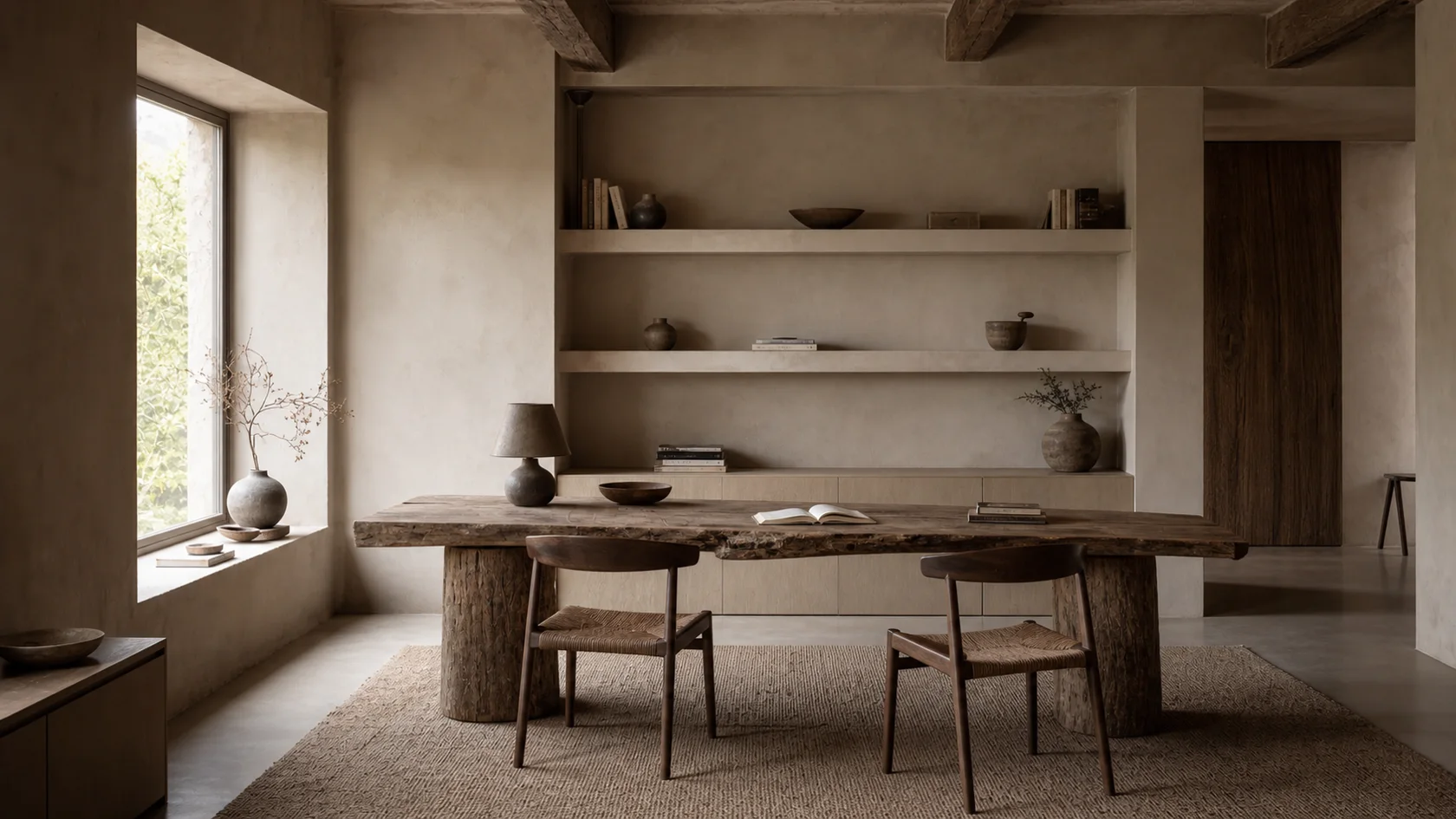 Shared Wabi-Sabi Home Office