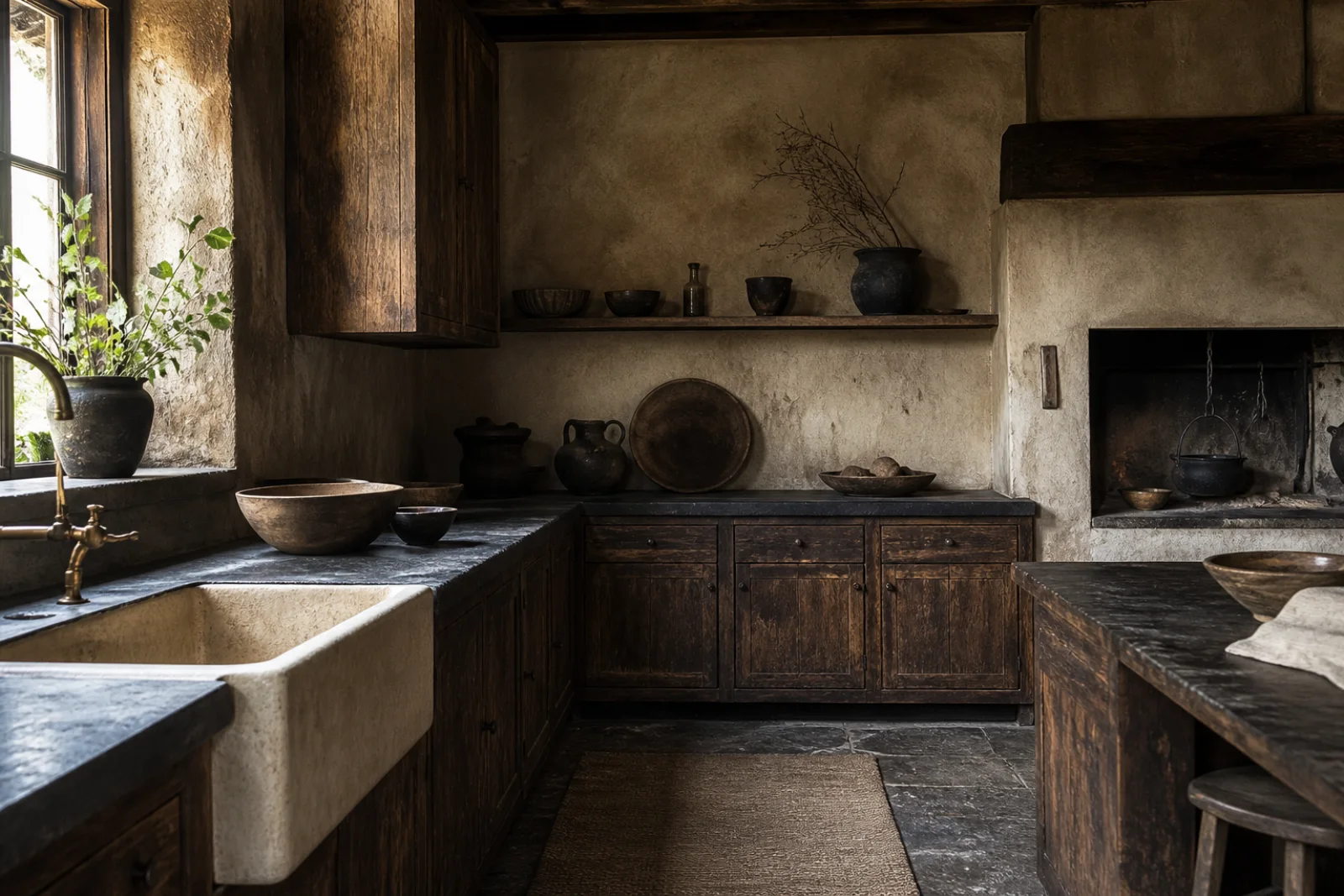 Wabi-Sabi kitchen interior