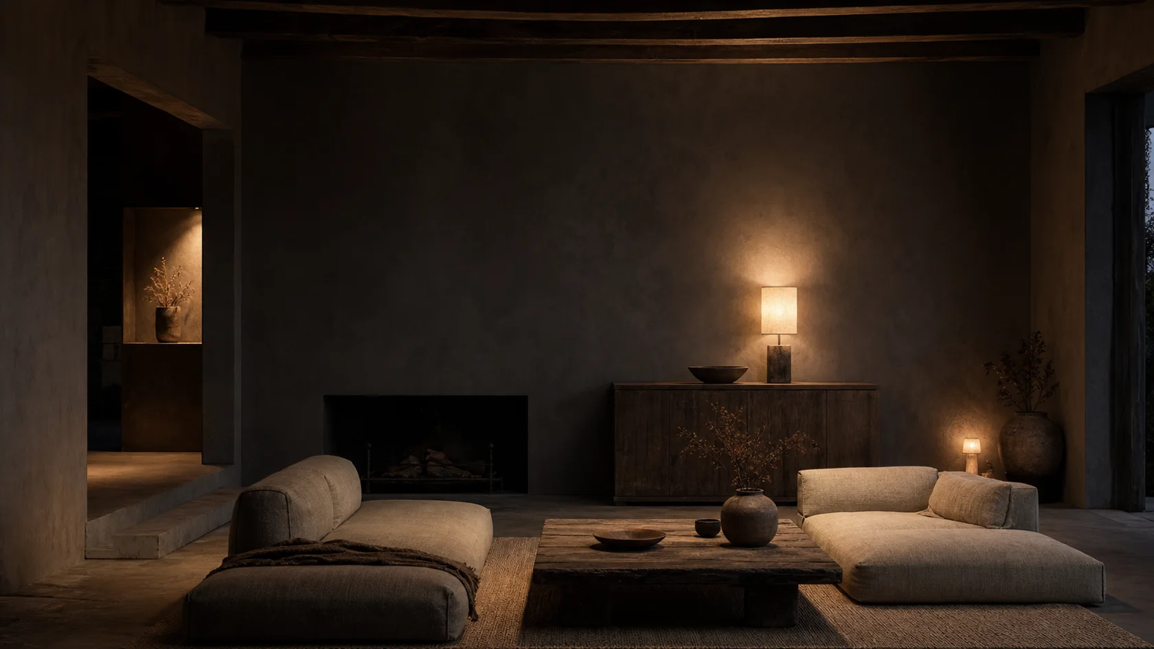 Shadow Wabi-Sabi Living Room