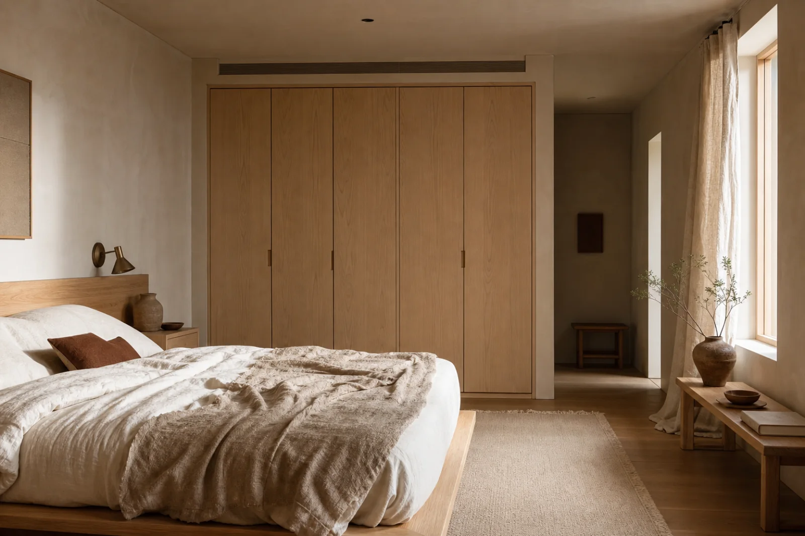 Warm Minimalist styled corner