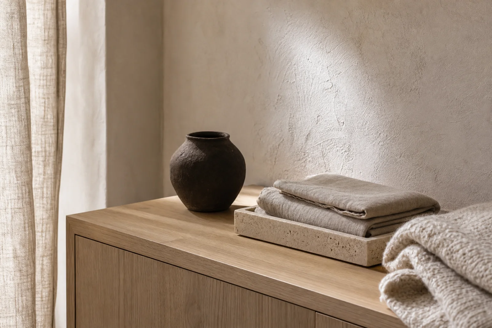 Warm Minimalist material board