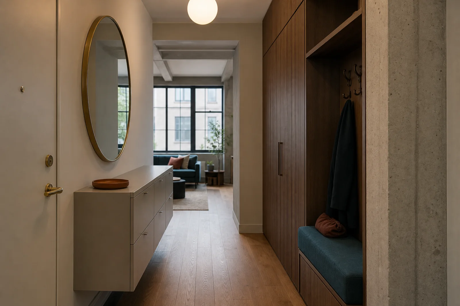 West Elm Modern Entryway interior