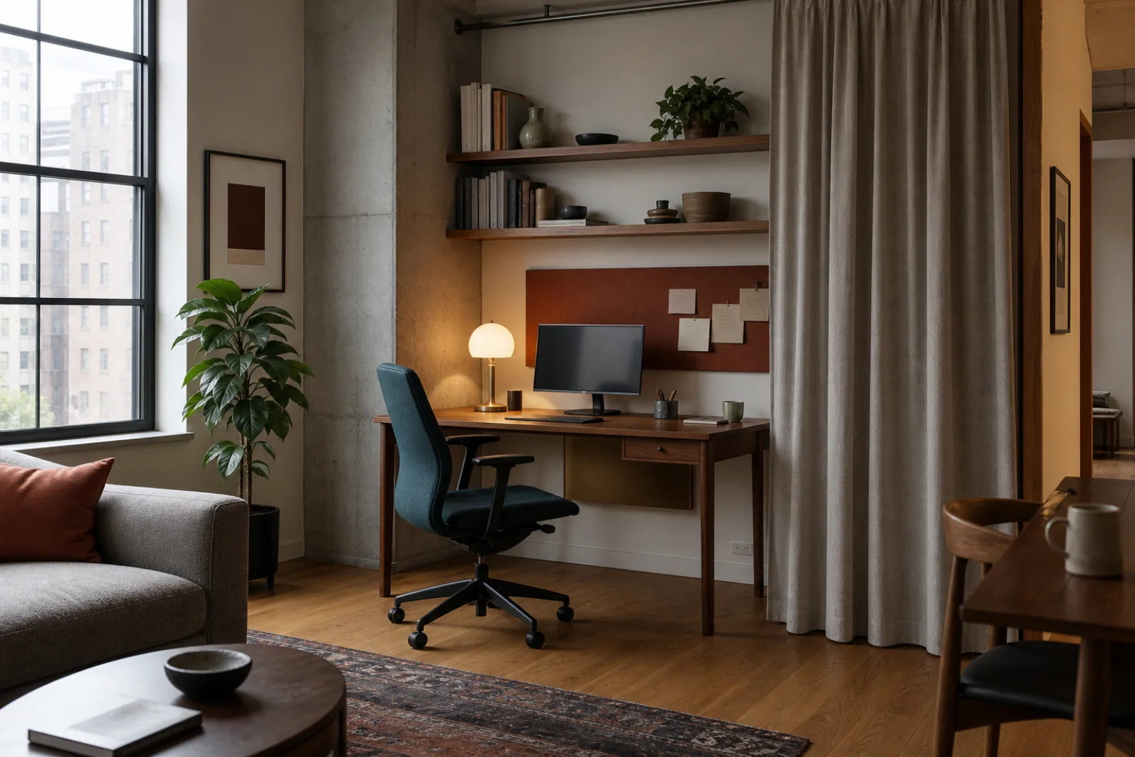 West Elm Modern Home office interior